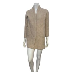 GOBI Organic Womans Cream Open Cardigan Cashmere Sweater